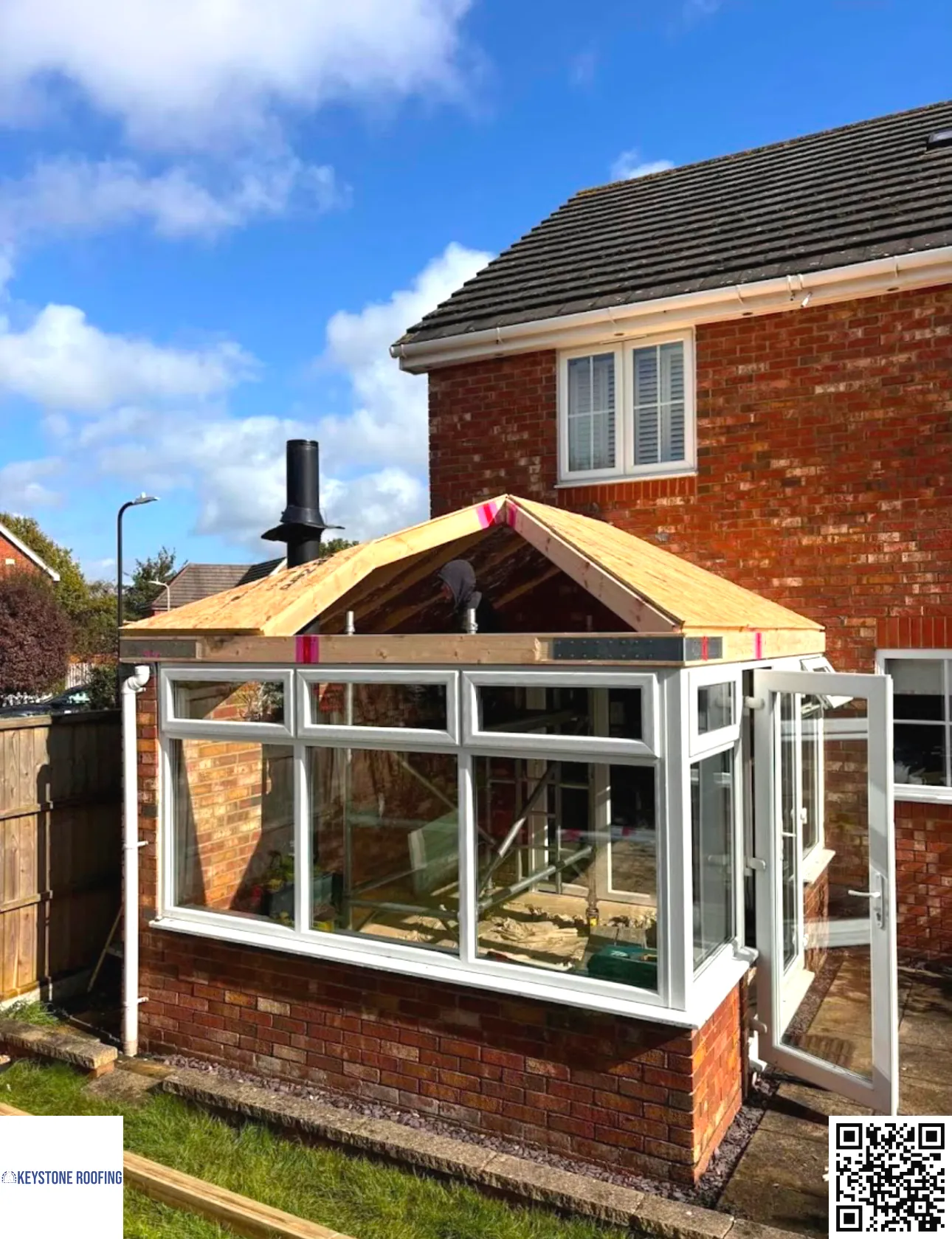 Garden conservatory with a solid insulated roof conversion on a Cork home